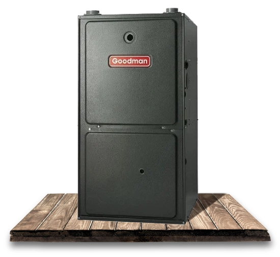 Goodman high-efficiency gas furnace available for supply and installation in Mississauga