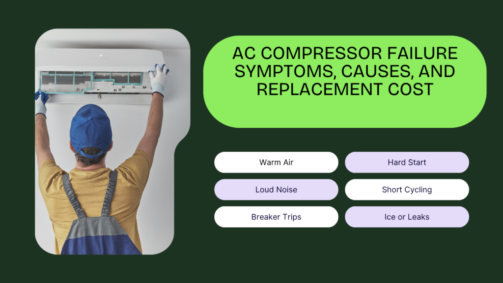 AC Compressor Failure: Symptoms, Causes, and Replacement Cost