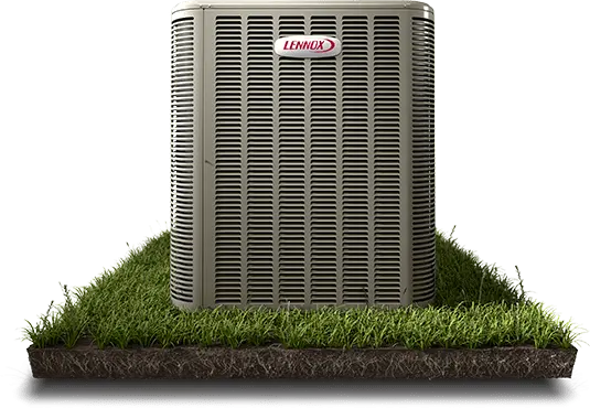 Lennox high-efficiency central air conditioner condenser unit supplied and installed in Mississauga